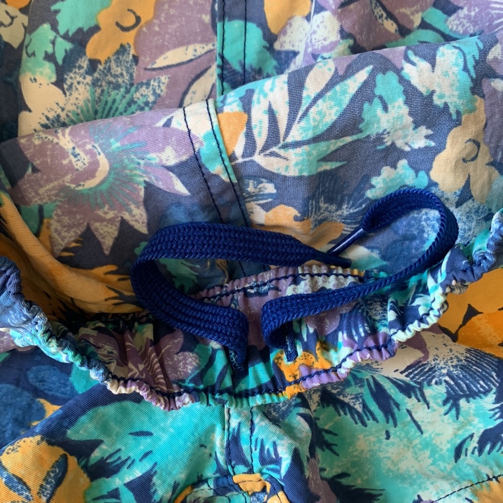 PATAGONIA Barely Baggies Shorts Neo Tropics Channel Blue - Picture 7 of 11